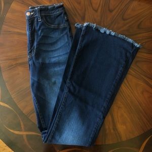 Dark wash Fashion Nova Flare Jeans